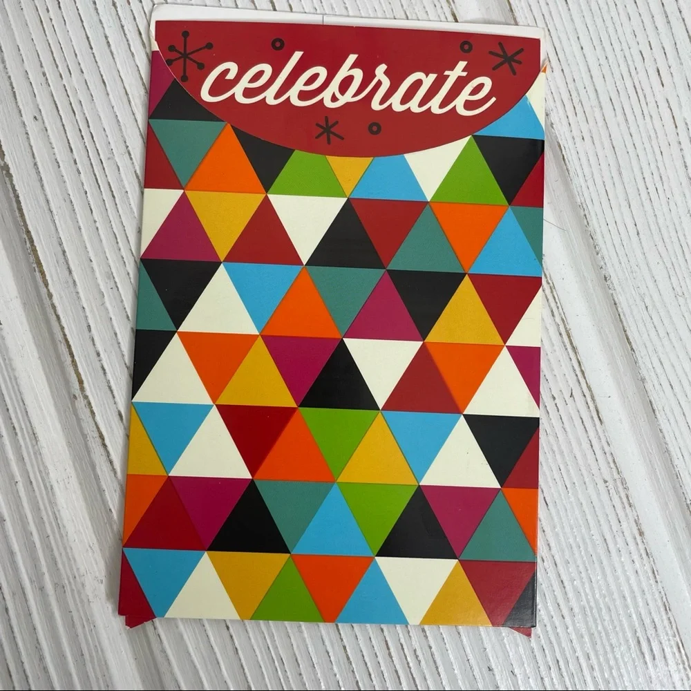 3 Packages Celebrate Party Invitations 8/Pack New Unisex Multicolor Geometric